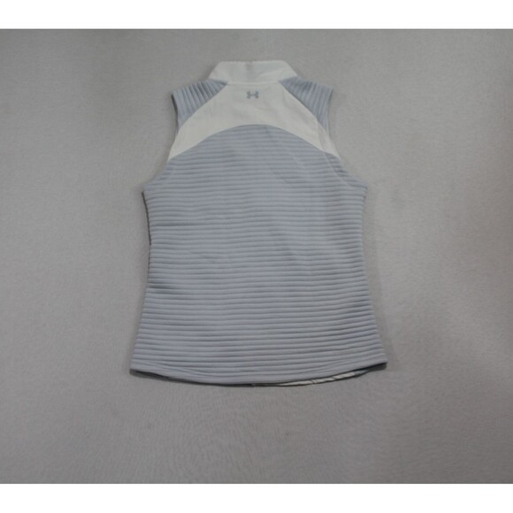 Under Armour Women White Gray Jacket Vest Lipscomb Golf Size Small - Picture 7 of 9
